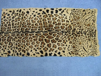 Sheared Printed #1 Rabbit Plate: 18mm: Leopard Pattern 